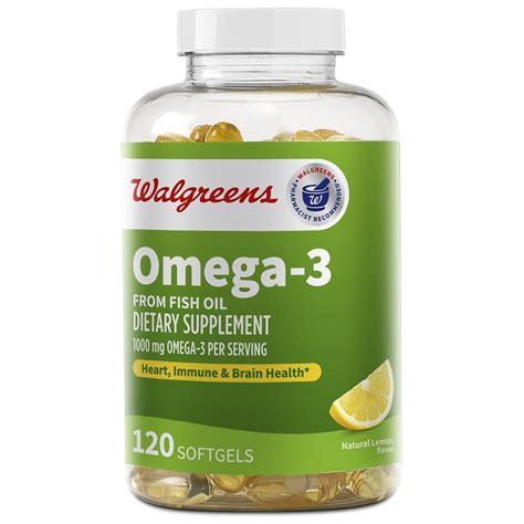 omega 3 softgels walgreens.